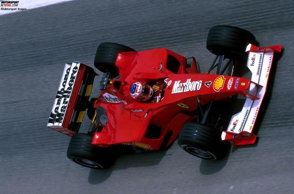 #4: Rubens Barrichello (Ferrari): Beim Deutschland-Grand-Prix in Hockenheim erzielt der Brasilianer seinen ersten Formel-1-Sieg, die deutschen Fans feiern ihn nach dem Ausfall von Schumacher besonders. Er steht aber klar im Schatten des Stallgefährten, holt nur etwas mehr als die Hälfte der Punkte von Schumacher.