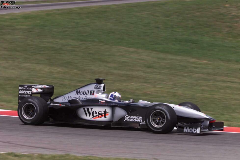 #2: David Coulthard (McLaren): Er holt den ersten Saisonsieg der Silberpfeile bei seinem Heimrennen in Silverstone und gewinnt danach auch in Monaco und in Frankreich. Das ergibt WM-Rang drei - hinter Teamkollege Häkkinen.