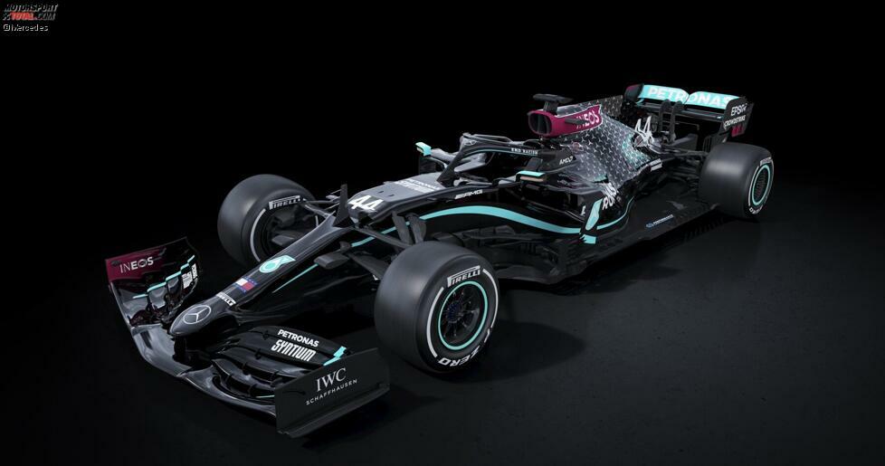 Der Mercedes W11 für die Formel-1-Saison 2020: Aus dem Silberpfeil macht die Marke kurzerhand ein schwarzes Fahrzeug. Doch Mercedes ist nicht das erste Team, das bei Formel-1-Grand-Prix auf ein mehrheitlich in Schwarz gehaltenes Auto setzt. Das zeigt unsere Fotostrecke - ohne Anspruch auf Vollständigkeit!