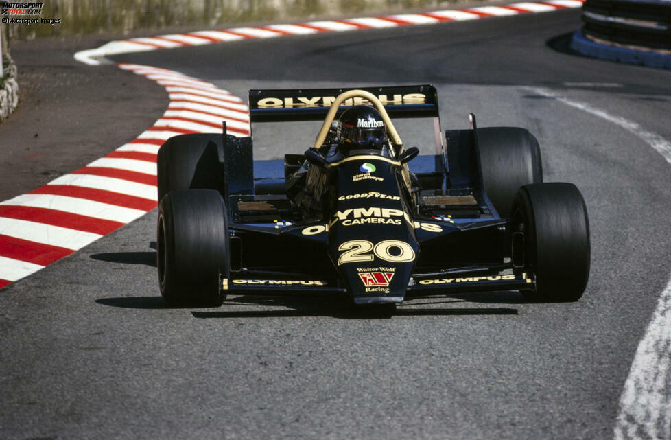 1979: Schwarz und Gold, das kennt man auch bei Wolf. Man fährt nur drei Saisons lang in der Formel 1, aber erzielt immerhin drei Siege.