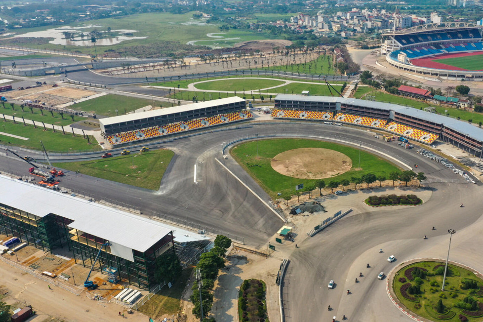 Rund einen Monat vor dem geplanten Debüt der Formel 1 in Vietnam sind die Bauarbeiten in Hanoi beendet