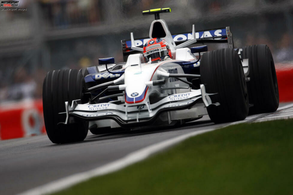 2008: Ein Jahr nach seinem schrecklichen Unfall an gleicher Stelle wird alles gut für Robert Kubica. Im BMW-Sauber F1.08 gewinnt er sein einziges Rennen - beim Kanada-Grand-Prix in Montreal.