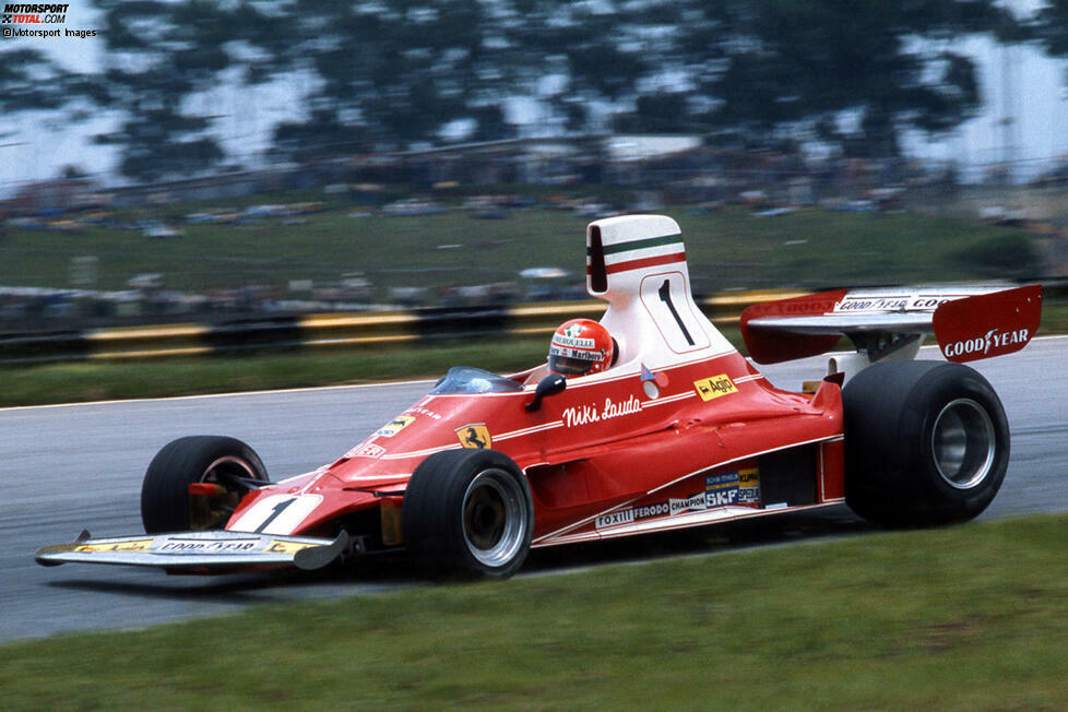 Auch der Ferrari 312T begann die Saison 1976 mit einer hohen Airbox. Der Vorteil dieser Bauweise: So strömte viel frische Luft direkt zum Motor.
