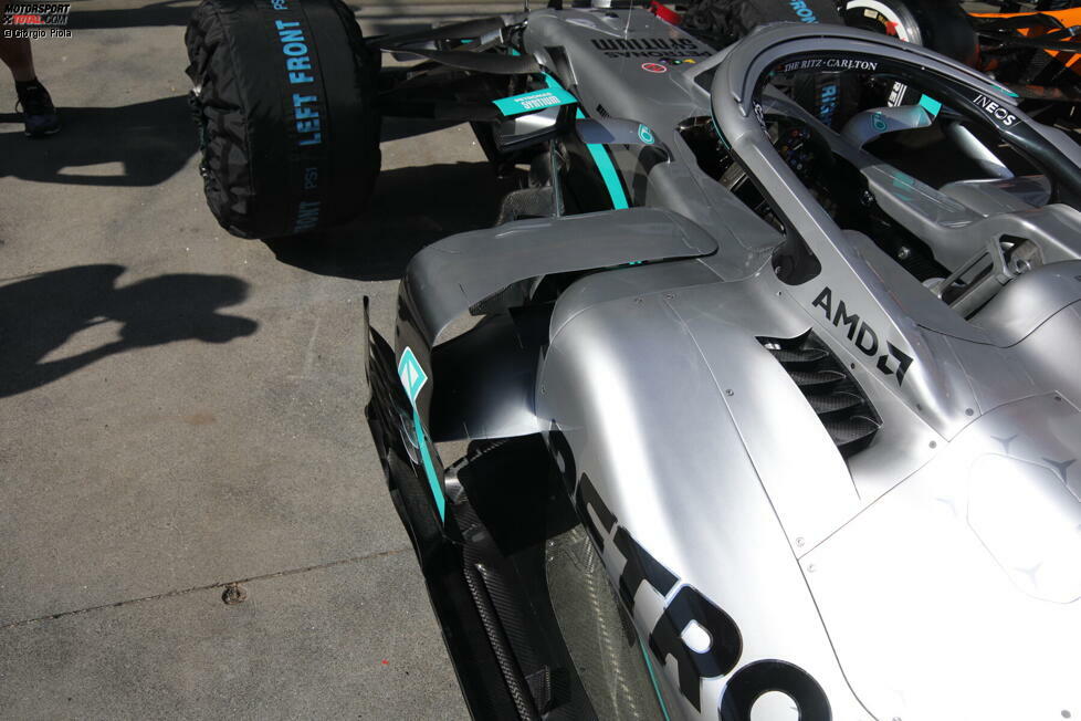 Mercedes W11: Seitenkasten