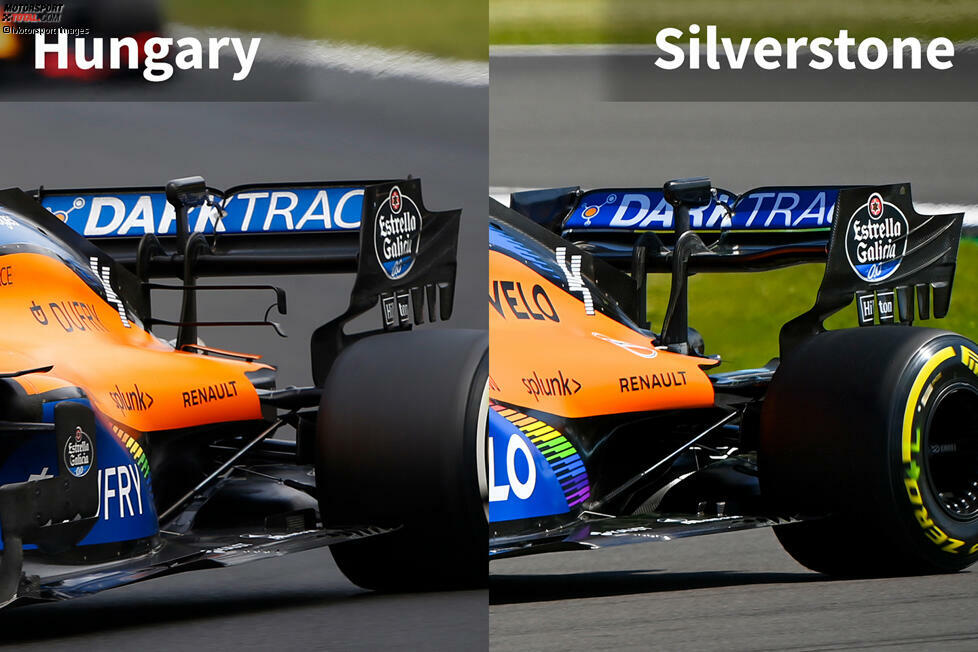 McLaren MCL35: Vergleich Ungarn/Großbritannien