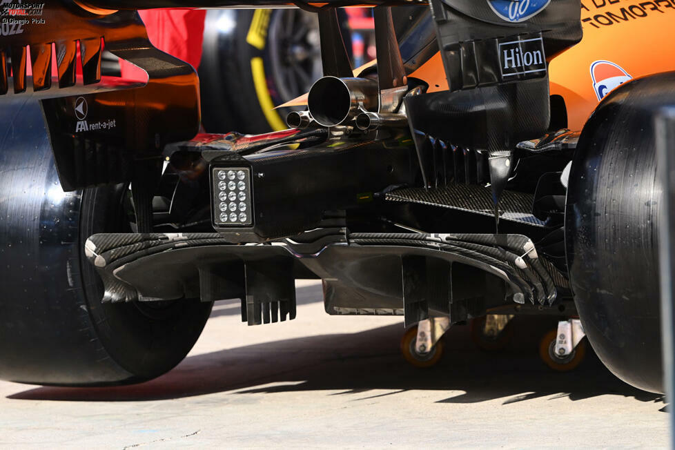 McLaren MCL35: Diffusor