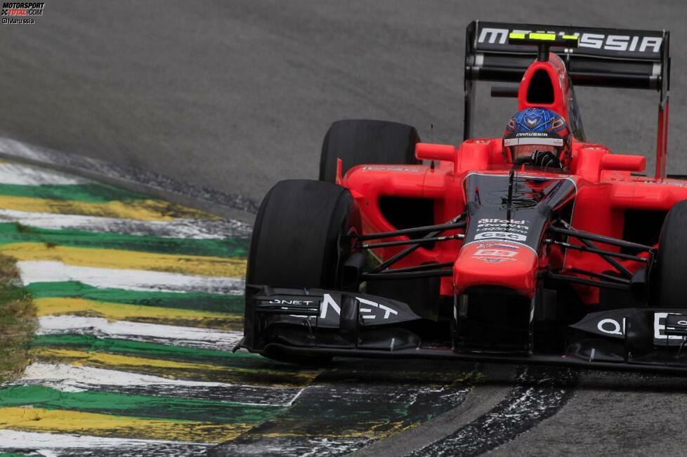 Denn ausgerechnet beim letzten Grand Prix 2012 in Brasilien verliert Pic das direkte Duell gegen Witali Petrow im Caterham, was Marussia Platz zehn und viele Millionen kostet. Der Profiteur ist dabei ausgerechnet Pics zukünftiger Rennstall.