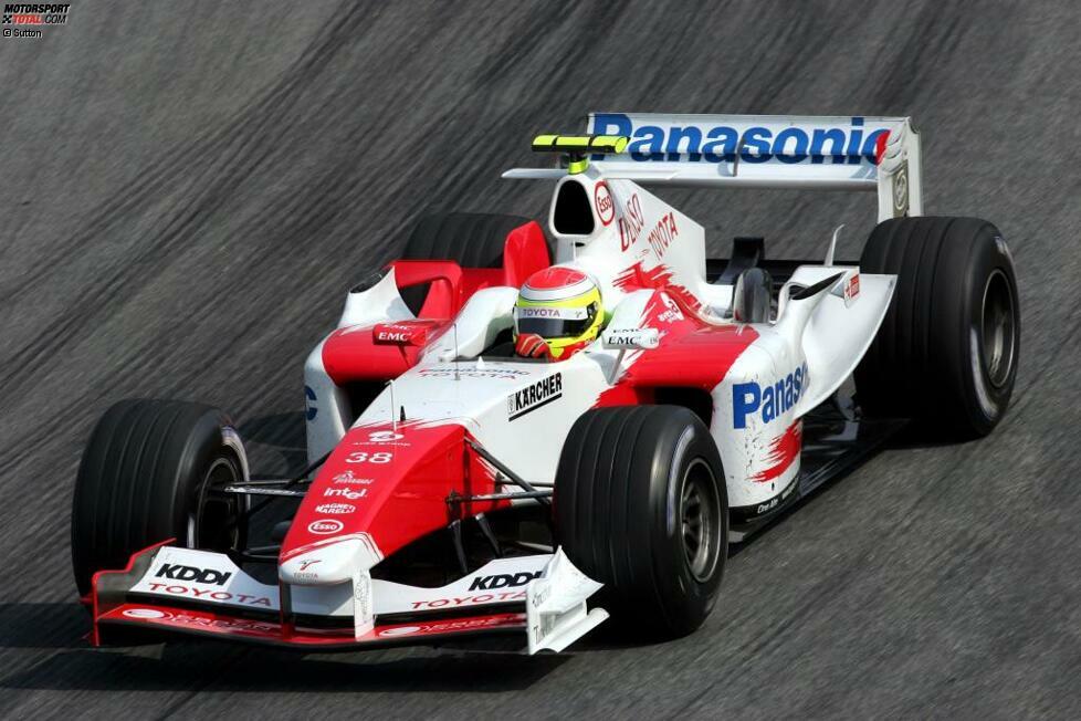 #6 Ryan Briscoe (Toyota 2004): Als Meister der Formel-3-Euroserie steht Ryan Briscoe eigentlich eine gute Formel-1-Karriere bevor, doch zu mehr als fünf Freitagseinsätzen für Toyota kommt es nicht. Der Australier ersetzt dabei im letzten Saisondrittel den vorherigen dritten Fahrer Ricardo Zonta, der zum Stammfahrer gemacht wird.