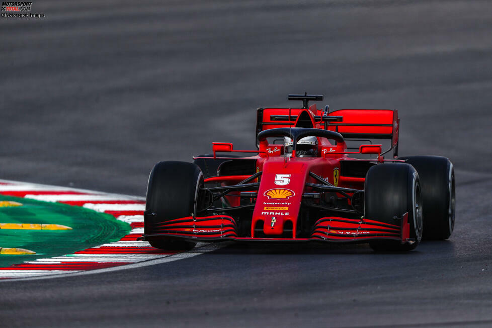 Im Formel-1-Freitagstraining in Istanbul hat Vettel seinen neuen Helm erstmals getragen.