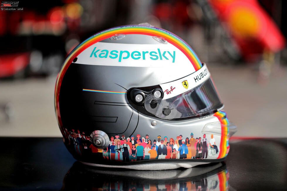 ... Vettel beim Türkei-Grand-Prix 2020 in Istanbul verwenden wird. Der viermalige Formel-1-Weltmeister will mit diesem Helmdesign und den darauf gezeigten Motiven für ...