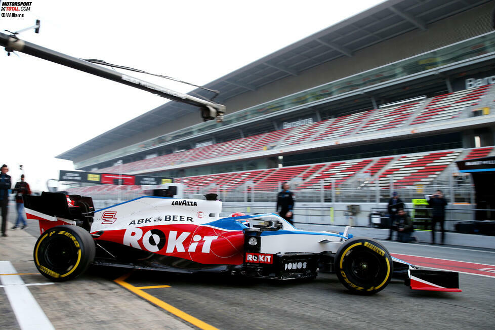 Die ersten Meter mit dem Neuwagen: George Russell absolviert den Shakedown im Williams-Mercedes FW43 in Barcelona. Hier sind die Bilder dazu!