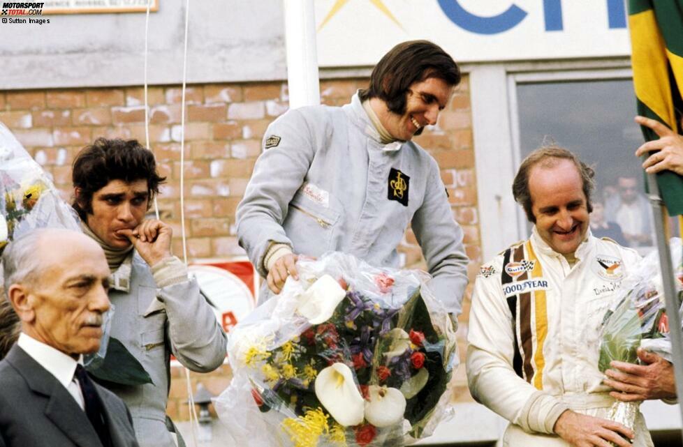 Emerson Fittipaldi: Drei Jahre jünger als Wilson, dafür umso erfolgreicher. 1970 kommt Emerson mit Lotus in die Formel 1 und gewinnt in jenem Jahr in Watkins Glen auch gleich seinen ersten Grand Prix. Zwei Jahre später wird er mit Lotus erstmals Weltmeister und wechselt anschließend zu McLaren.