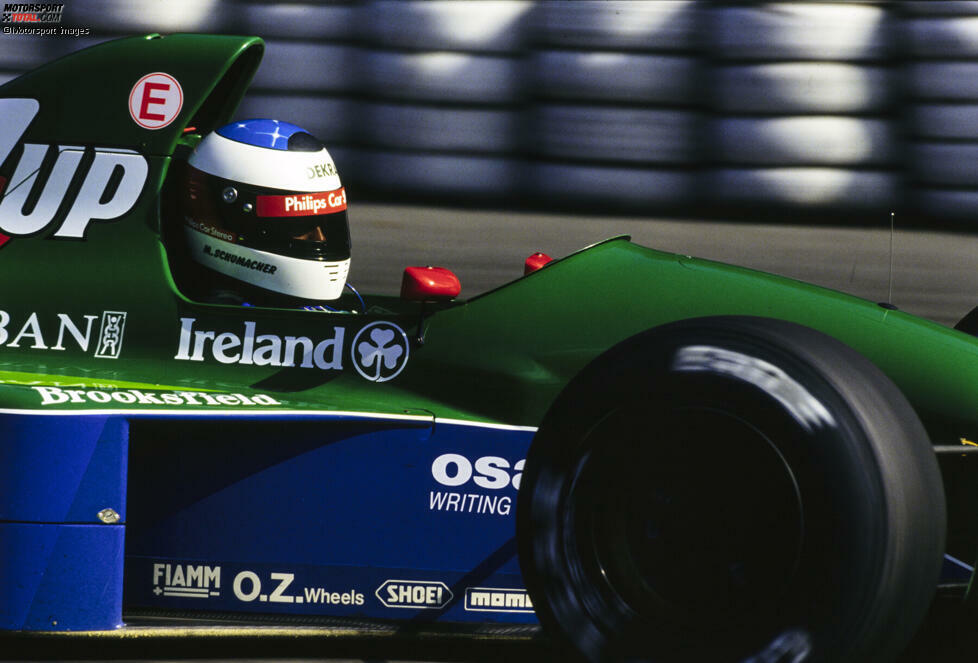 Jordan 191 (1991): Sponsor 7UP sorgte für das grüne Design des ersten F1-Boliden des Jordan-Teams. Mit P5 in der Konstrukteurswertung war das Auto auch konkurrenzfähig. Unvergessen: das Debüt von Michael Schumacher in Spa. Vergessen: Teamkollege Andrea de Cesaris hielt in diesem Rennen bis zu einem Defekt kurz vor Schluss Rang zwei!