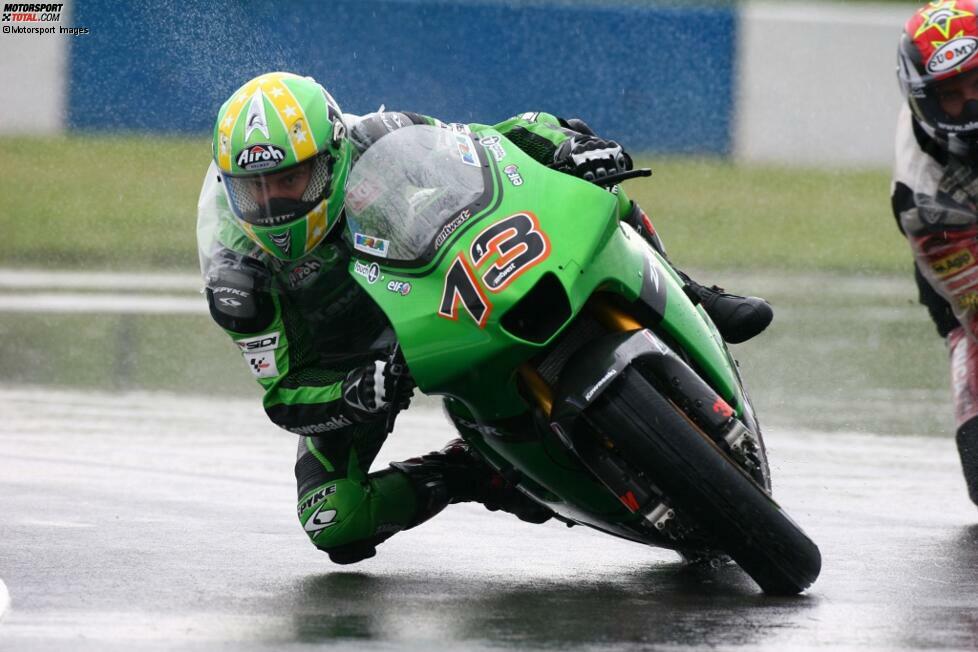 Kawasaki ZX-RR (2007): Von Ende 2002 bis 2008 war Kawasaki mit einem Werksteam in der MotoGP engagiert. Einer der Fahrer war der Deutsche Alex Hofmann. Große Erfolge gab es für Kawasaki in der Königsklasse nicht. Drei zweite und ein dritter Platz waren die besten Ergebnisse in etwas mehr als sechs Jahren.