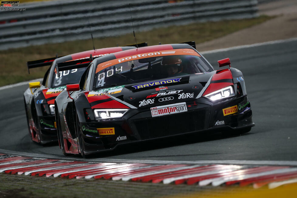 Aust Motorsport, Audi R8 LMS: #3 Maximilian Hackländer/Nikolaj Rogivue; #4 Hendrik von Danwitz/Rahel Frey