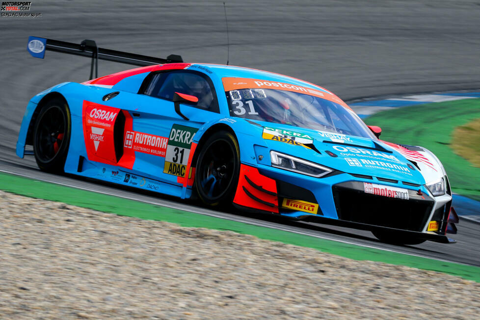 Rutronik-Racing, Audi R8 LMS: #8 Dennis Marschall/Carrie Schreiner; #31 Patric Niederhauser/Kelvin van der Linde