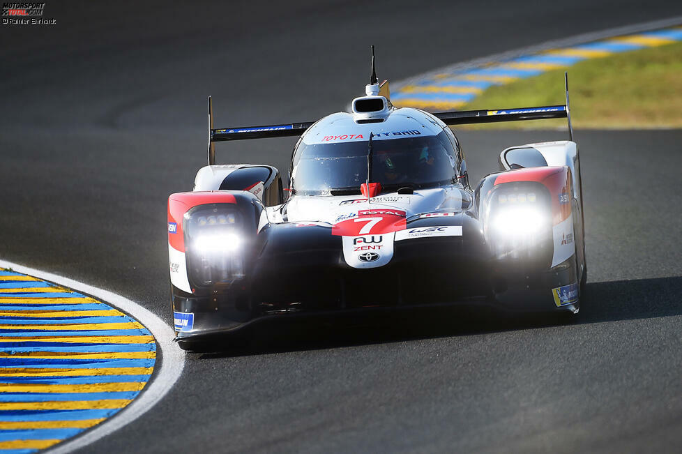 P1 LMP1: Toyota #7 (Conway/Kobayashi/Lopez) - 3:17.089 Minuten