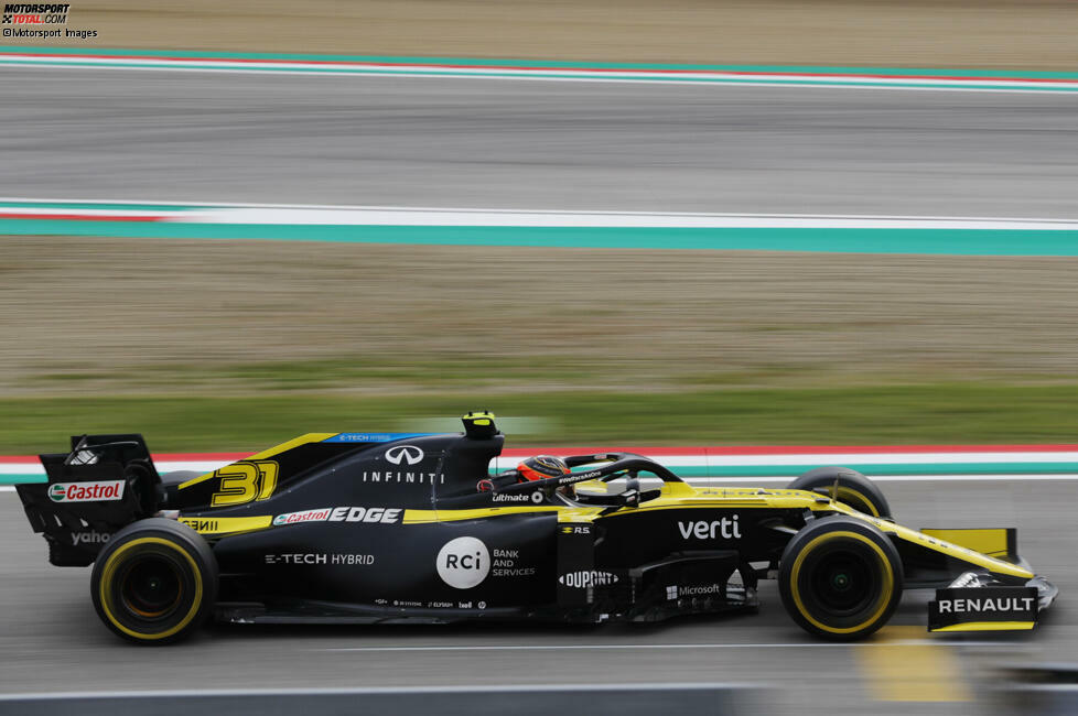 Esteban Ocon (3): Während der Teamkollege bereits zum zweiten Mal in diesem Jahr aufs Podium gefahren ist, war sein Rennen - unverschuldet - nach 27 Runden vorbei. Da lag er allerdings bereits deutlich hinter Ricciardo. Dazu im Qualifying bereits in Q2 raus, während Ricciardo den Renault auf P5 stellte. Knapp an der 4 vorbei.