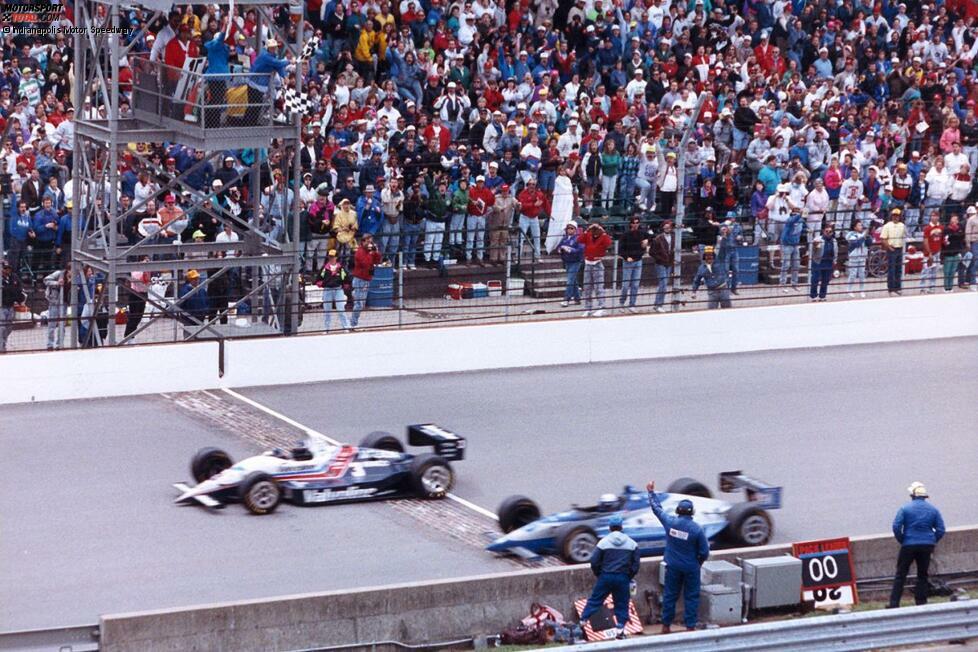 #4 - 1992: Zehn Runden vor Schluss wird Michael Andretti nach 160 Führungsrunden durch eine defekte Benzinpumpe aus dem Rennen gerissen. Al Unser jun. und Scott Goodyear übernehmen. 