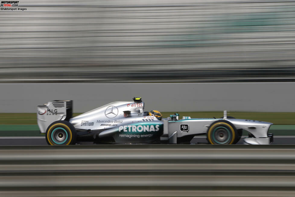 ... die Geschichte gibt ihm Recht: Ab 2013 sitzt Hamilton in einem Mercedes-Silberpfeil.