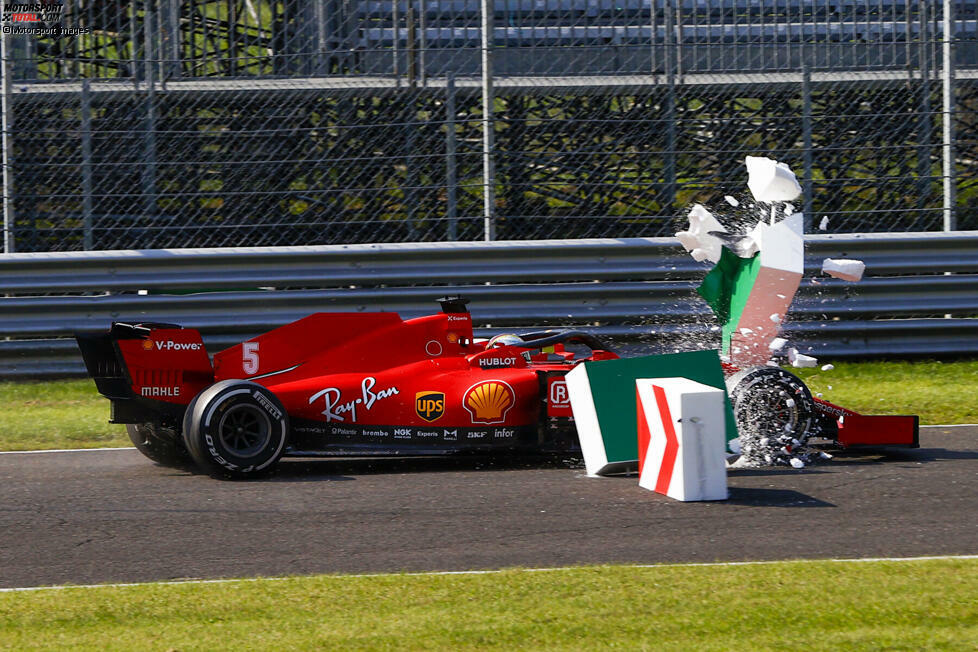 Sebastian Vettel (4): Der Ausfall geht - anders als beim Teamkollegen - auf Ferraris Kappe. Deswegen gibt's auch eine bessere Note. Etwas Besseres als eine 4 will die Mehrheit der Redaktion aber nicht geben, weil er insgesamt wieder langsamer als Leclerc war. Das Aus in Q1 beim Heimspiel ein weiterer Ferrari-Tiefpunkt 2020.