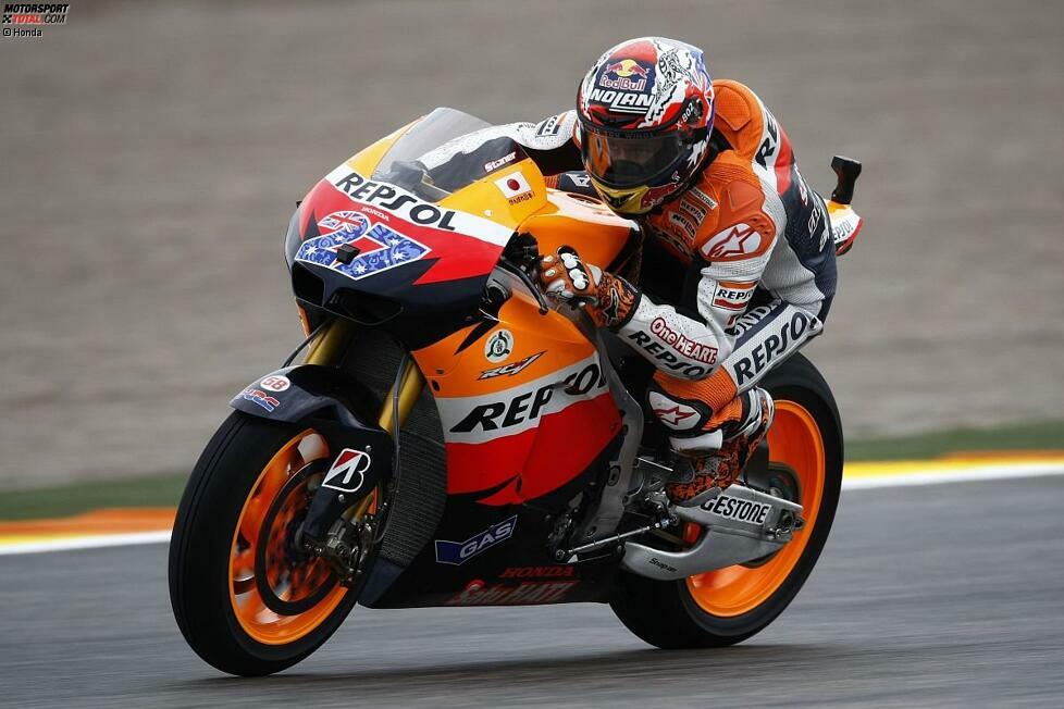 350 Punkte: Casey Stoner 2011 (MotoGP); 77,77 Porzent der möglichen Punkte bei 18 Rennen