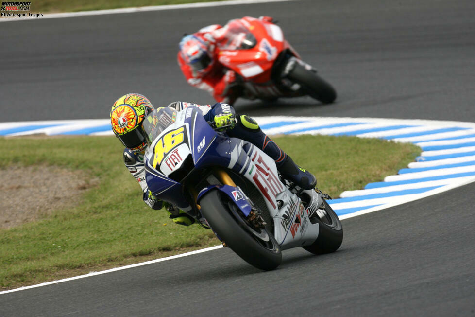373 Punkte: Valentino Rossi 2008 (MotoGP); 82,88 Prozent der möglichen Punkte bei 18 Rennen