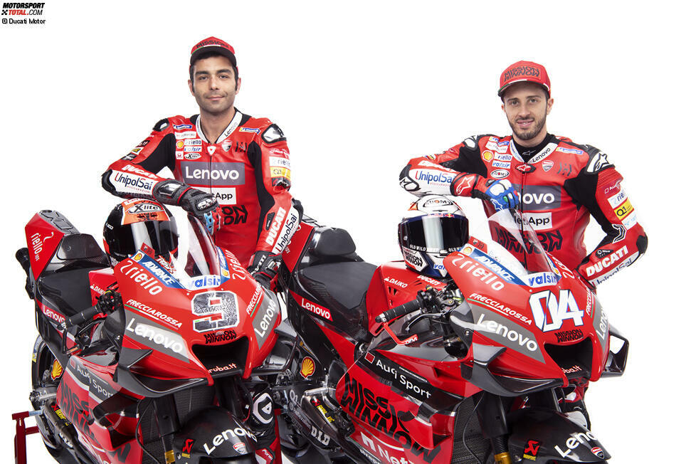 Team: Mission Winnow Ducati;
Fahrer: Danilo Petrucci #9, Andrea Dovizioso #4