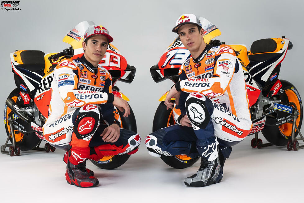 Team: Repsol Honda;
Fahrer: Marc Marquez #93, Alex Marquez #73