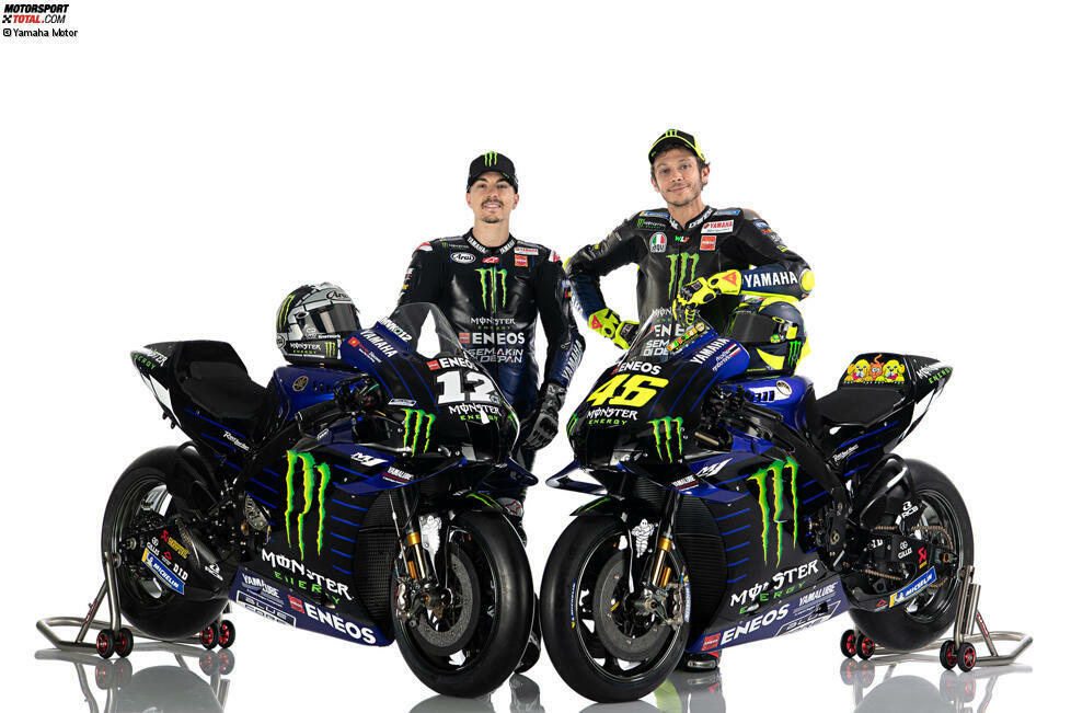 Team: Monster Energy Yamaha;
Fahrer: Maverick Vinales #12, Valentino Rossi #46