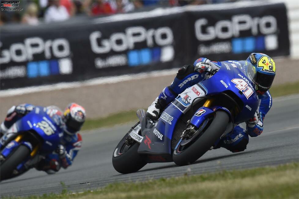 Deutschland-Grand-Prix 2015: Aleix Espargaro und Maverick Vinales (Suzuki)