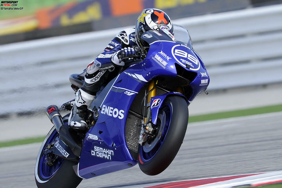 San-Marino-Grand-Prix 2012: Yamaha (Jorge Lorenzo und Ben Spies) * dieses Design fuhr Yamaha 2012 auch beim Aragon-Grand-Prix