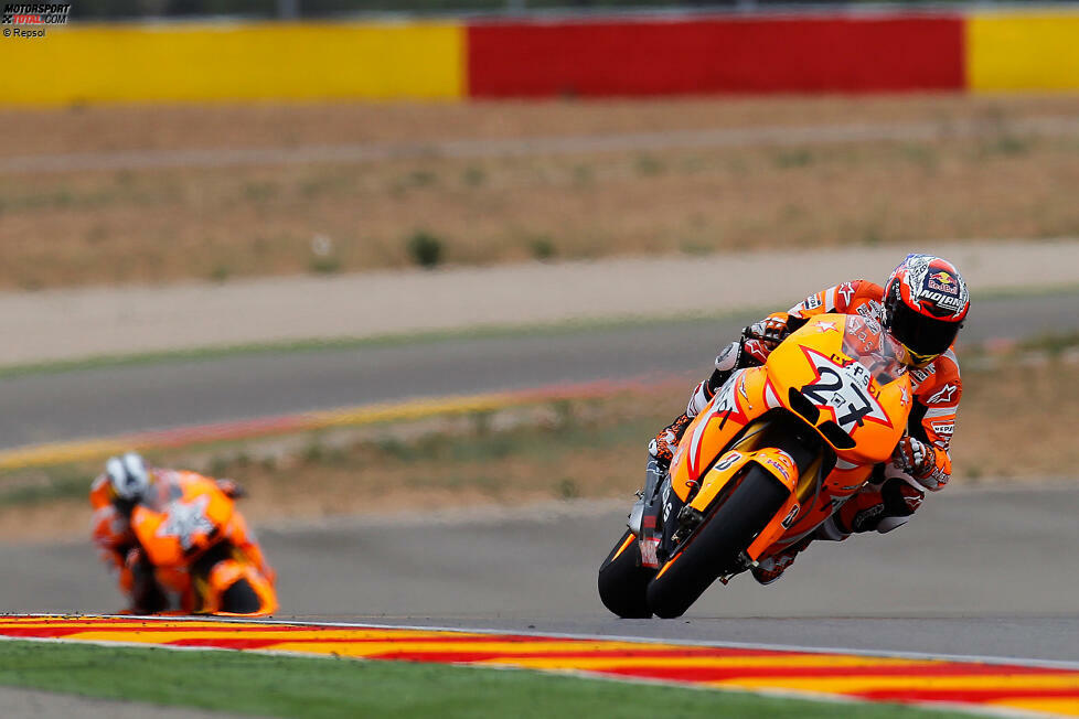 Aragon-Grand-Prix 2011: Honda (Andrea Dovizioso, Dani Pedrosa und Casey Stoner)