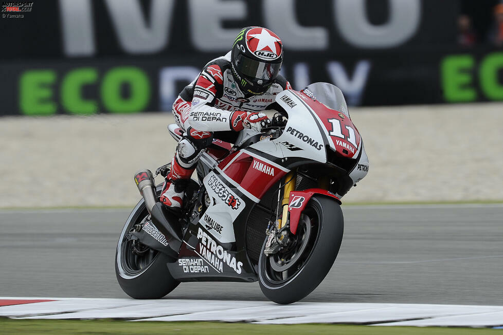 Niederlande-Grand-Prix 2011: Yamaha (Jorge Lorenzo und Ben Spies) * dieses Design fuhr Yamaha 2011 auch beim USA-Grand-Prix, Indianapolis-Grand-Prix, Japan-Grand-Prix und Valencia-Grand-Prix