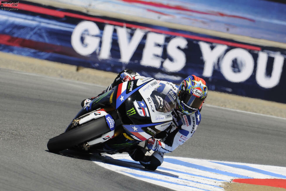 USA-Grand-Prix 2010: Tech3-Yamaha (Colin Edwards und Ben Spies) * dieses Design fuhr Tech3-Yamaha 2010 auch beim Indianapolis-Grand-Prix