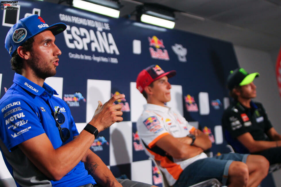 Alex Rins: 1. Rins, 2. Vinales, 3. Marquez, 4. Quartararo, 5. Dovizioso