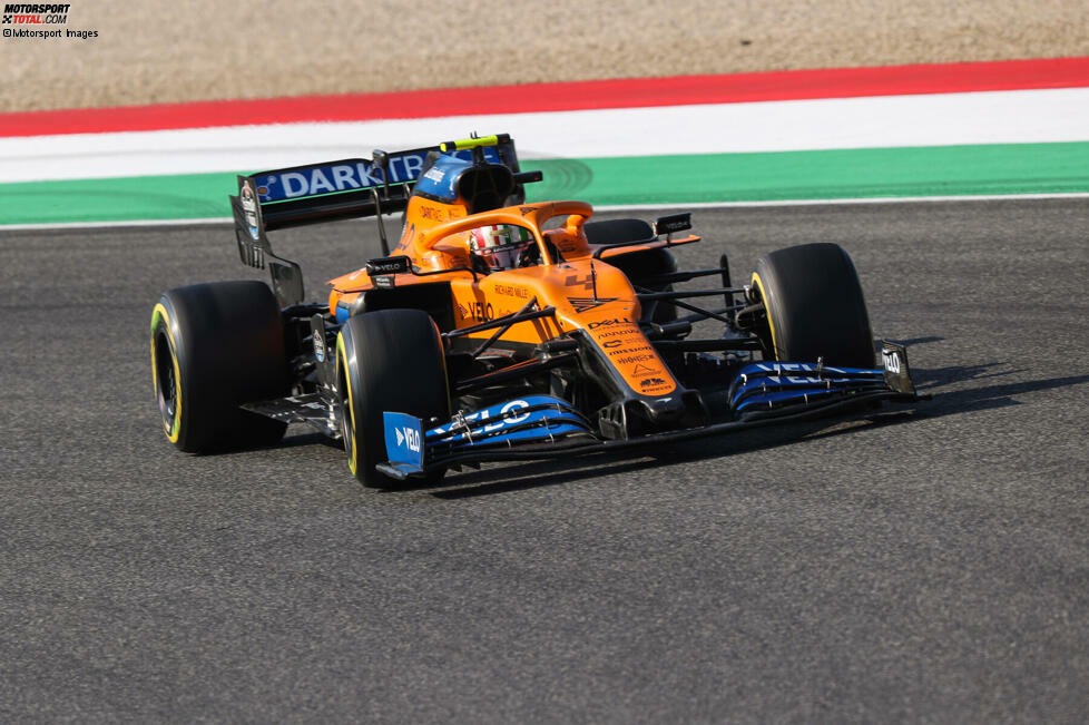 Lando Norris (3): Auch das Rennen des Briten (am Ende P6) kann man vor allem als unauffällig bezeichnen. Im Qualifying in Q2 raus, während der Teamkollege es in Q3 schaffte. Dazu ein selbstverschuldeter Crash im Training, der wertvolle Zeit gekostet hat. Das Endergebnis passt, aber für eine 2 war es uns etwas zu wenig.