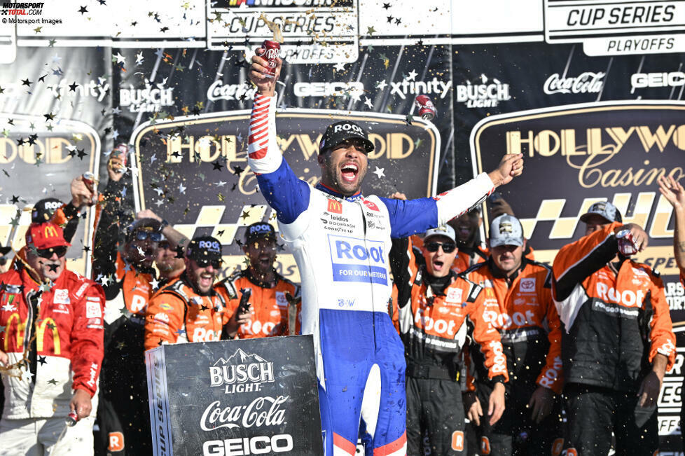 Bubba Wallace (aktiv): 2 Siege (erster Sieg: Talladega 2021 - letzter Sieg: Kansas City 2022)