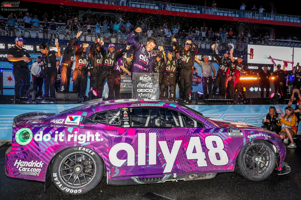 Alex Bowman (aktiv): 8 Siege (erster Sieg: Chicago 2019 - letzter Sieg: Chicago 2024)