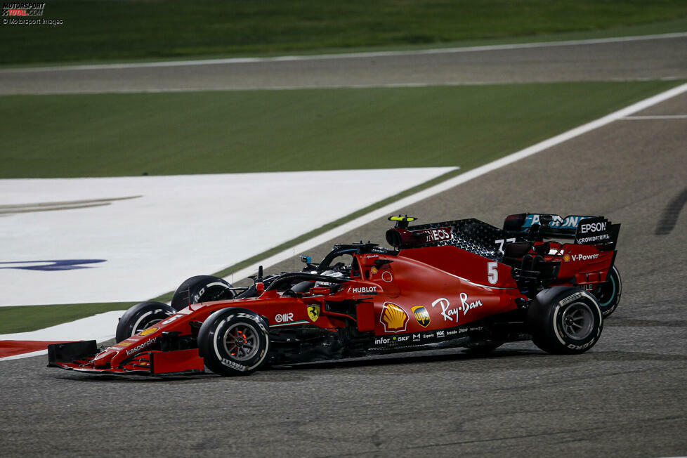 Sebastian Vettel (4): Im Qualifying zum zweiten Mal in Folge schneller als Leclerc, doch im Rennen kehrte sich das Kräfteverhältnis bei Ferrari wieder um. Unter anderem gab's - wie auch schon 2019 in Bahrain - einen Dreher. Am Ende P13. Vor der 5 rettet ihn, dass der Ferrari an diesem Wochenende sowieso kaum konkurrenzfähig war.