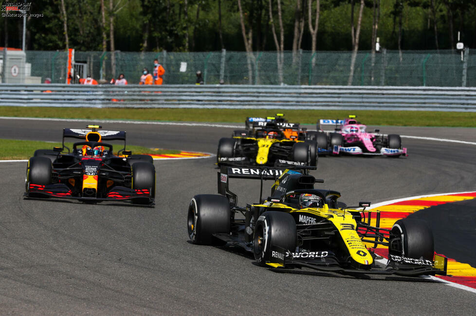 Daniel Ricciardo (1): Unser Mann des Rennens! Zweimal Platz vier, mehr ist mit Renault nicht drin. Beinahe hätte er am Start sogar Max Verstappen geschnappt. Fuhr danach eine starke Pace und taktisch so klug, dass er erst im Ziel die schnellste Runde holte und so verhinderte, dass Lewis Hamilton kontern kann.