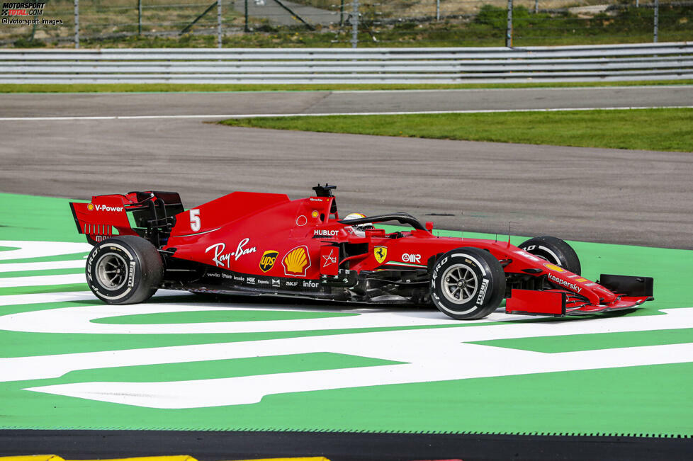 Sebastian Vettel (3): Eigentlich war er der langsamere der beiden Ferrari-Piloten in Spa, im Ziel lag er jedoch vor Teamkollege Leclerc, weil er nur einen Stopp einlegte. Der teaminterne Zweikampf war hart, der kleine Ausritt nach dem Überholmanöver von Pierre Gasly in Les Combes unnötig.