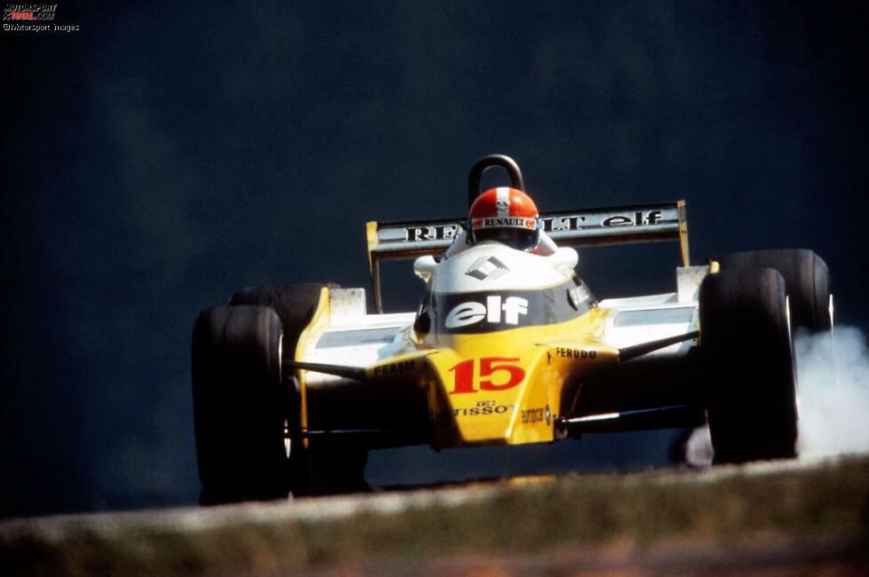 Nach weiteren Siegen von Peterson und Jones ist Österreich zu Beginn der 1980er-Jahre fest in französischer Hand. Rene Arnoux fährt im Turbo-Renault 1980 im Training einen Schnitt von 236,9 km/h. Damit zählt der Österreichring endgültig zu den schnellsten Strecken der Welt, gewinnen kann Teamkollege Jean-Pierre Jabouille.