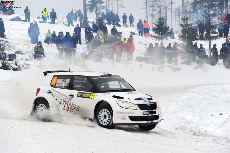 Der deutsche Hersteller bestreitet eine Vorbereitungs-Saison vor dem WRC-Einstieg. Mit dem schwächeren Skoda Fabia S2000 kann Ogier nicht um Gesamtsiege kämpfen, lässt seine Klasse aber immer wieder mit schnellen Zeiten aufblitzen. Parallel treibt er die Entwicklung des Polo R WRC voran.