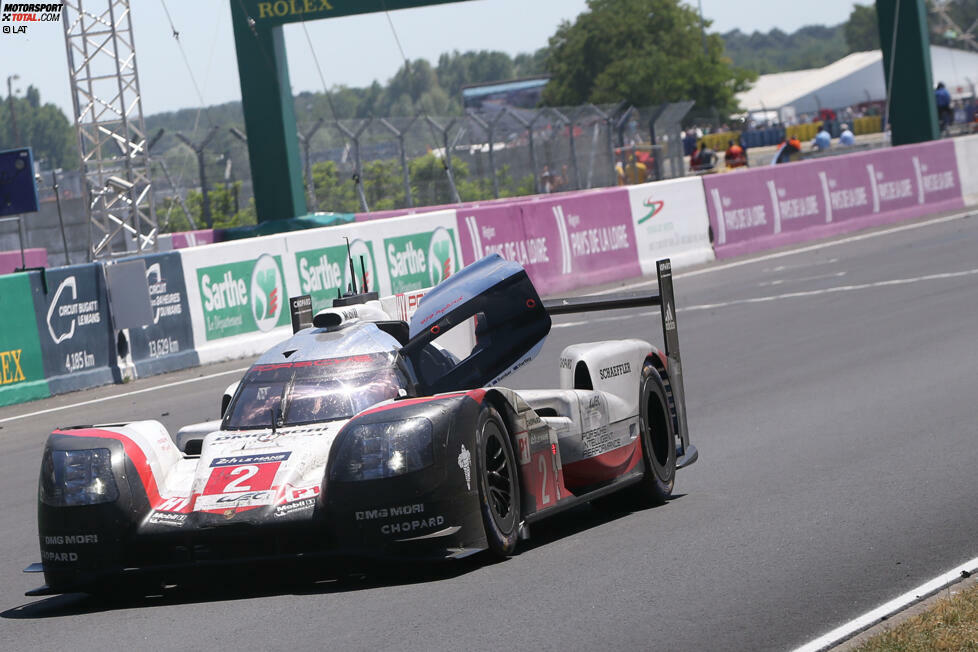 Le Mans 2017: Timo Bernhard, Earl Bamber, Brendon Hartley. 19. und bis jetzt letzter Gesamtsieg eines Porsches.