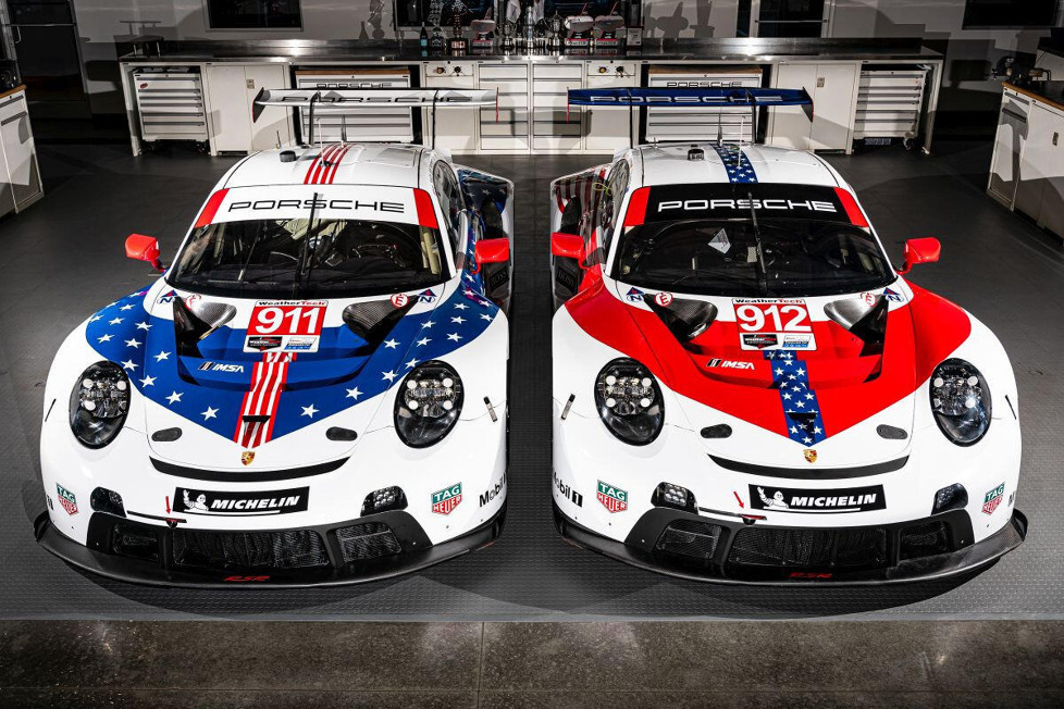 Nach sieben Jahren Werkseinsatz in der IMSA verabschiedet sich Porsche bei den 12 Stunden von Sebring mit USA-Design aus der GTLM-Klasse