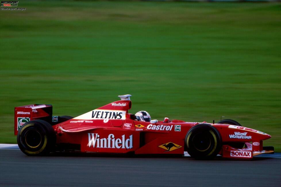 ... das 1998er-Modell nach einem Sponsorenwechsel in der Ferrari-Farbe Rot lackiert ist! Ferrari selbst aber ...