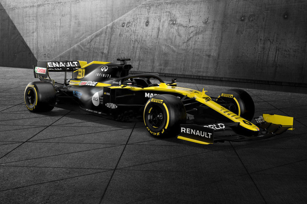 Als letztes Formel-1-Team hat Renault seine neue Lackierung für die Saison 2020 gezeigt: Franzosen bleiben bei Gelb und Schwarz