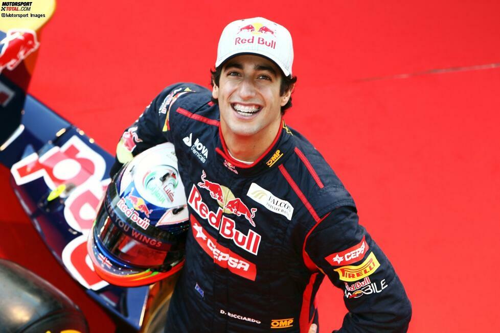 2012 bestätigt Toro Rosso Ricciardo schließlich als Stammfahrer neben Jean-Eric Vergne. Gleich bei seinem ersten Renneinsatz fährt er in Melbourne als Neunter in die Punkte. Mit insgesamt zehn Punkten wird er WM-18.