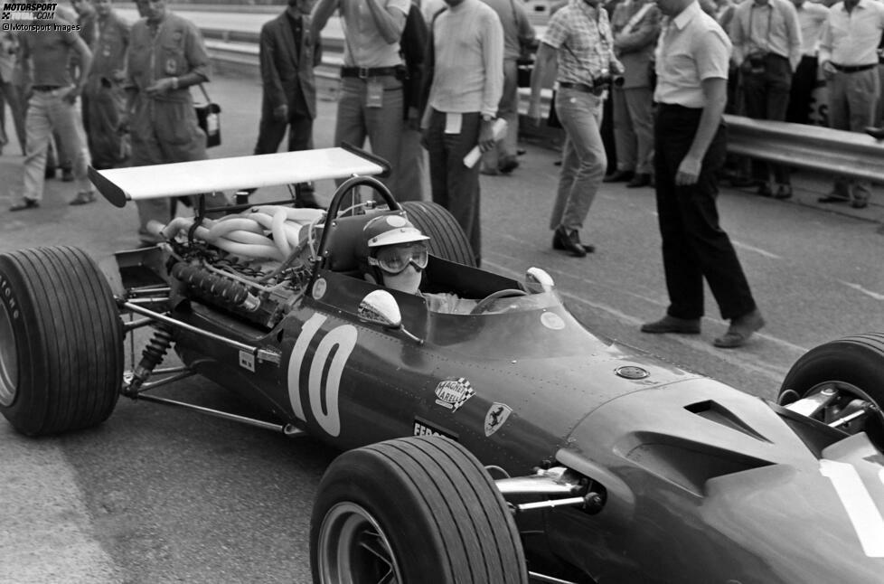 Ernesto Brambilla (1969): Der Italiener sorgt für die Kuriosität, bei seinem einzigen Grand Prix für Ferrari gar nicht am Start zu stehen. In Monza gibt es mit ihm und Pedro Rodriguez zwei Piloten - aber nur ein Auto. Beide qualifizieren sich, aber im Rennen bekommt der Mexikaner den Boliden. Brambilla startet nie bei einem Grand Prix.